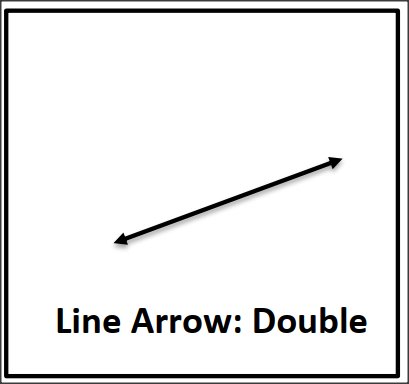 Line Double arrow flashcard
