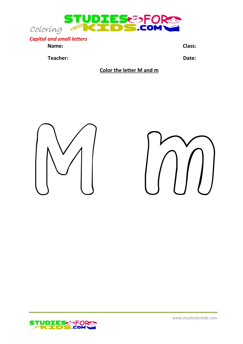 abc coloring pages pdf capital and small letters- Letter a